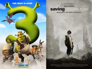 Shrek Trzeci (60% - ZWYCIĘZCA) vs. Szeregowiec Ryan (40%)