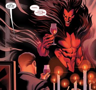 36. Mefisto - Bóg kłamstwa, potężny demon, który za pomocą magicznych mocy więzi i torturuje dusze w przypominającym piekło wymiarze.