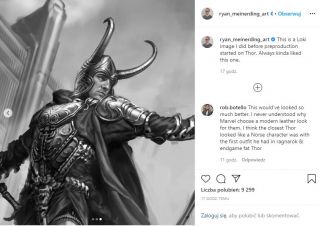 Loki - szkic koncepcyjny z filmu "Thor"