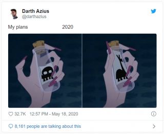 Plany kontra 2020 rok - memy