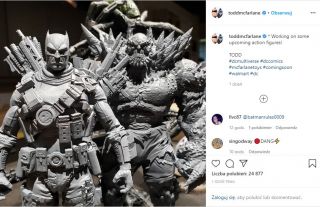 figurki kolekcjonerskie Doomsdaya i Batmana z Death Metal