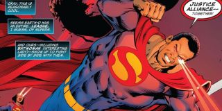 Ziemia-D – na tej planecie funkcjonuje grupa Justice Alliance, będąca bardziej zróżnicowaną etnicznie wariacją na temat Ligi Sprawiedliwości. W jej skład wchodzą m.in. czarnoskóry Superman, Flash z korzeniami azjatyckimi i Green Arrow wywodzący się ze społeczności rdzennych Amerykanów.