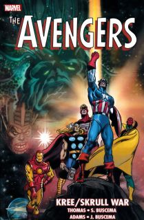 24. Avengers: Wojna Kree ze Skrullami (1971-1972; Roy Thomas, Sal Buscema, Neal Adams, John Buscema) – fani Marvela od zawsze wiedzieli, że rasy Kree i Skrulli toczą ze sobą wojnę, trwającą w zasadzie od tysiącleci. Roy Thomas wpadł jednak na genialny pomysł, aby Ziemię ulokować w połowie drogi między jednymi a drugimi. W ten sposób narodziła się jedna z najlepszych opowieści o międzygalaktycznych przygodach Avengers i Kapitana Marvela, do dziś uznawana za niezwykle istotną na kosmicznym poletku Domu Pomysłów.