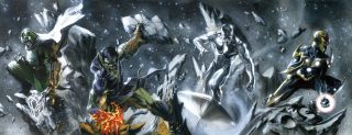 15. Anihilacja (2005-2007; Keith Giffen, Dan Abnett, Andy Lanning, Mike Breitweiser i inni) – to jeden z najlepszych kosmicznych crossoverów Marvela wszech czasów. Władca Strefy Negatywnej, Annihilus, wraz ze swoją armią chce zniszczyć całe uniwersum – naprzeciw niego staje niewielka armia bohaterów… Ta szeroko zakrojona historia wciąga bez reszty, a ilość rozbudowanych wątków potrafi przytłoczyć.
