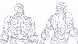 Iron Man #1 - szkic nowej zbroi (premiera komiksu we wrześniu)