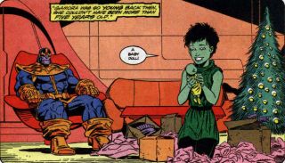 Thanos i Gamora w komiksach