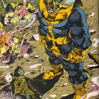 Thanos i Gamora w komiksach