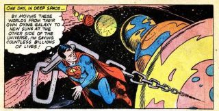 Superman przesuwa Układ Słoneczny