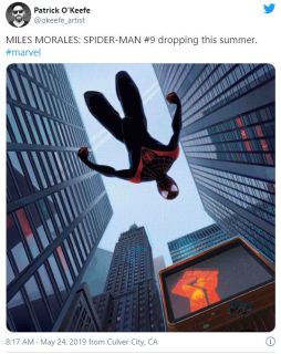 Miles Morales: Spider-Man #9 - wpis rysownika