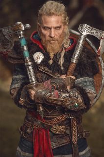Maul Cosplay i Maja Felicitas jako Eivor z Assassin's Creed: Valhalla