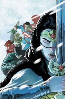 Justice League: Endless Winter #1 - okładka