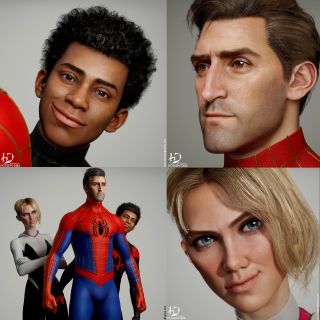 Spider-Man Uniwersum fanowska grafika