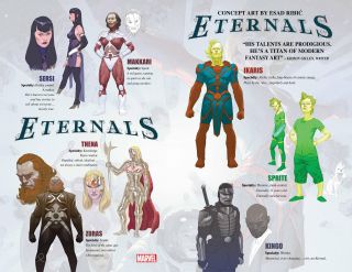 Eternals #1 - szkic koncepcyjny