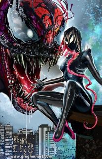 Gwenom vs. Carnage #1 - okładka alternatywna