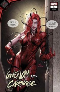 Gwenom vs. Carnage #1 - okładka alternatywna