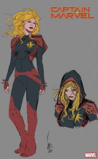 Captain Marvel #28 - szkic koncepcyjny