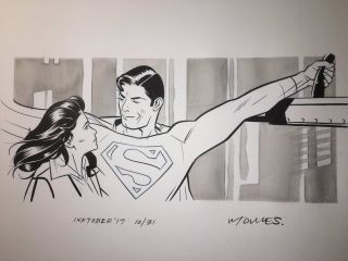Superman - wcześniejsze prace Torresa zainspirowane filmem Richarda Donnera (najprawdopodobniej nie będą użyte w komiksie)