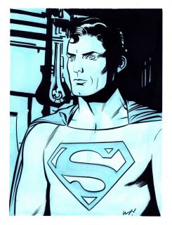 Superman - wcześniejsze prace Torresa zainspirowane filmem Richarda Donnera (najprawdopodobniej nie będą użyte w komiksie)