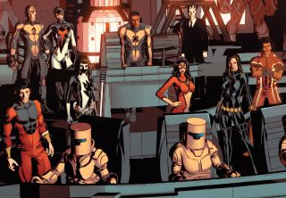 Z drugiej strony liczba „1966” może być nawiązaniem do roku debiutu w komiksach organizacji A.I.M., grupy supernaukowców dążących do wprowadzenia na świecie zasad technokratycznych. Agent Woo zapisuje na swojej tablicy uwagę o „heksagonalnych” kształtach – przypomnijmy, że heksagon uchodzi za symbol A.I.M. 