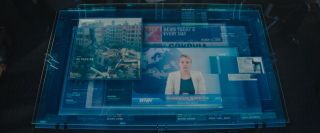 W trakcie spotkania z dyrektorem Haywardem w siedzibie S.W.O.R.D. widzimy program informacyjny znanej już z MCU stacji WHiH World News. 