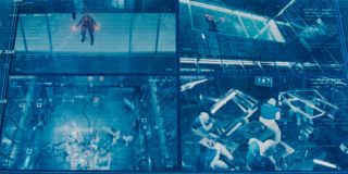 Na ekranach S.W.O.R.D. pokazane zostaje nagranie wideo z Wandą wykradającą ciało Visiona z jednej z placówek organizacji. W rzeczywistości mamy tu do czynienia ze sceną po napisach z filmu „Koniec gry”; to Kevin Feige zadecydował, iż nie trafi ona do ostatecznej wersji produkcji, gdyż „nie pasowała do wydźwięku całej historii”. 