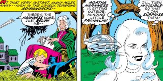 Agnes przypada rola niani – może to być kolejna odpowiedź w kwestii tego, kim naprawdę jest ta postać. Łączona z nią czarownica Agatha Harkness w komiksach faktycznie pojawiała się momentami jako niania, m.in. Franklina Richardsa, wszechpotężnego syna członków Fantastycznej Czwórki, Reeda Richardsa i Sue Storm, jak również dzieci Wandy i Visiona. 