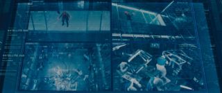 Obraz jednej z kamer w siedzibie S.W.O.R.D. pochodzi z satelity o numerze 348. Komiks „Avengers #348” pokazuje historię Visiona, który stara się przenieść świadomość umierającego profesora do programu komputerowego. 