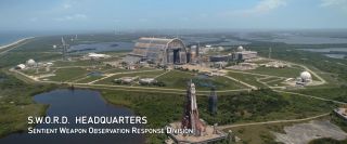 Widoczna na ekranie siedziba S.W.O.R.D. ostateczne potwierdza, że nazwa organizacji uległa modyfikacji w stosunku do komiksowego pierwowzoru. Teraz jest ona skrótem od „Sentient Weapon Observation and Response Division” (“weapon” zamiast oryginalnego “world” i “division” zamiast “department”), co wyraźnie sugeruje skupienie działań grupy na funkcjonowaniu samych superbohaterów, nanotechnologii i sztucznej inteligencji, a nie na pozaziemskich zagrożeniach. Taki obrót spraw potwierdza jeszcze pełniący obowiązki dyrektora agent Hayward.