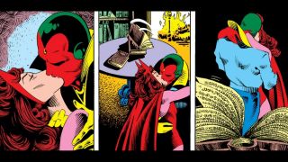 Akcja pierwszego zeszytu słynnej serii „The Vision and the Scarlet Witch” z lat 80. również rozgrywała się w trakcie halloweenowej nocy.
