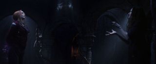 W piwnicy Harkness magiczne runy wyryte są na tle heksagonalnych kształtów; taki też kształt ma sam Hex (ale i tunele czasoprzestrzenne w MCU). Warto zauważyć, że magia w obrębie Kinowego Uniwersum Marvela często przybiera określony kształt – Doktor Strange korzystał choćby z okrągłych tarcz. 