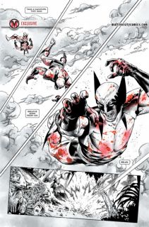 Wolverine: Black, White, and Blood #4 - plansze