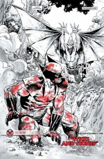 Wolverine: Black, White, and Blood #4 - plansze