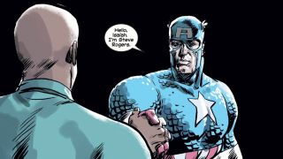 W komiksowym uniwersum Marvela to nie Wilson rozmawiał z Bradleyem – wizytę złożył mu sam Steve Rogers. 