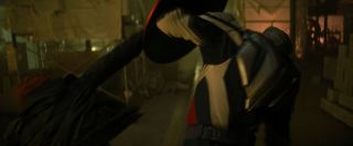 Sam odmawia walki z Karli w sposób podobny do tego, jak Steve wzbraniał się przed oddawaniem ciosów Barnesowi w „Zimowym żołnierzu”. 