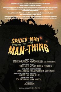 The Amazing Spider-Man: Curse of the Man-Thing #1 - okładka