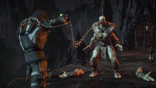 Takeda to stosunkowo nowy bohater, bo do serii zawitał dopiero w MKX. Twórcy zadbali jednak o to, by zapadł on graczom w pamięć i bez wątpienia przyczyniło się do tego jego Fatality, w którym wykorzystuje swój bicz do pozbawienia ofiary wnętrzności.