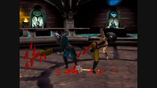 Zupełnie innym przykładem jest Fatality, którym Quan Chi dysponował w MK4. To już po prostu popis czystej brutalności: czarnoksiężnik wyrywa nogę wroga i bezlitośnie go nią okłada.