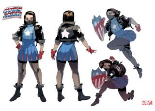 The United States of Captain America #4 - szkic postaci