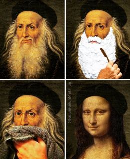 Malarstwo i popkultura kolaż