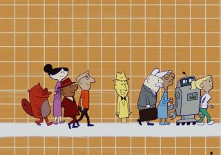 Jeden z robotów pokazanych w materiale animowanym wygląda jak HERBIE, inny robot znany z animowanych przygód Fantastycznej Czwórki. 