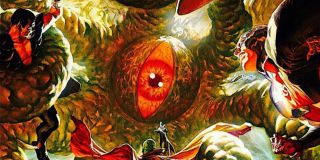 2. Shuma-Gorath – wyraźnie inspirowany postacią Cthulhu demon należący do Przedwiecznych. Pochodzi z ulokowanego poza czasem i przestrzenią wymiaru; nie jest wykluczone, że to on będzie złoczyńcą filmu „Doctor Strange in the Multiverse of Madness”. 