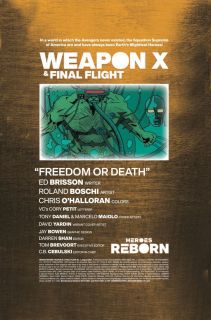 Heroes Reborn: Weapon X & The Final Flight #1 - plansze