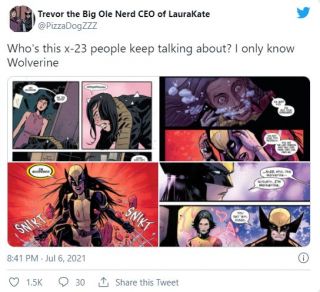 Dyskusja o Laurze Kinney na Twitterze