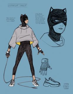 Catwoman: Lonely City #1 - szkice postaci