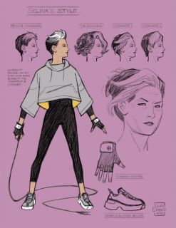 Catwoman: Lonely City #1 - szkice postaci