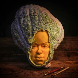 Popkulturowe rzeźby z warzyw i owoców