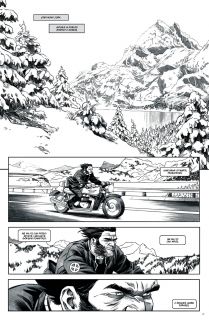 Wolverine: Czerń, biel i krew - plansze