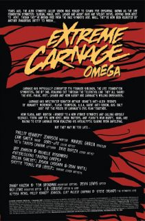 Extreme Carnage: Omega #1 - plansze