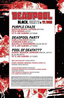Deadpool: Black, White & Blood #2 - plansze