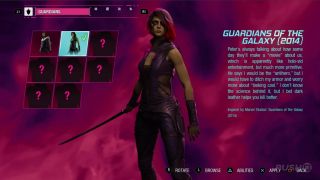 Gamora - strój inspirowany filmem Strażnicy z Galaktyki (2014)